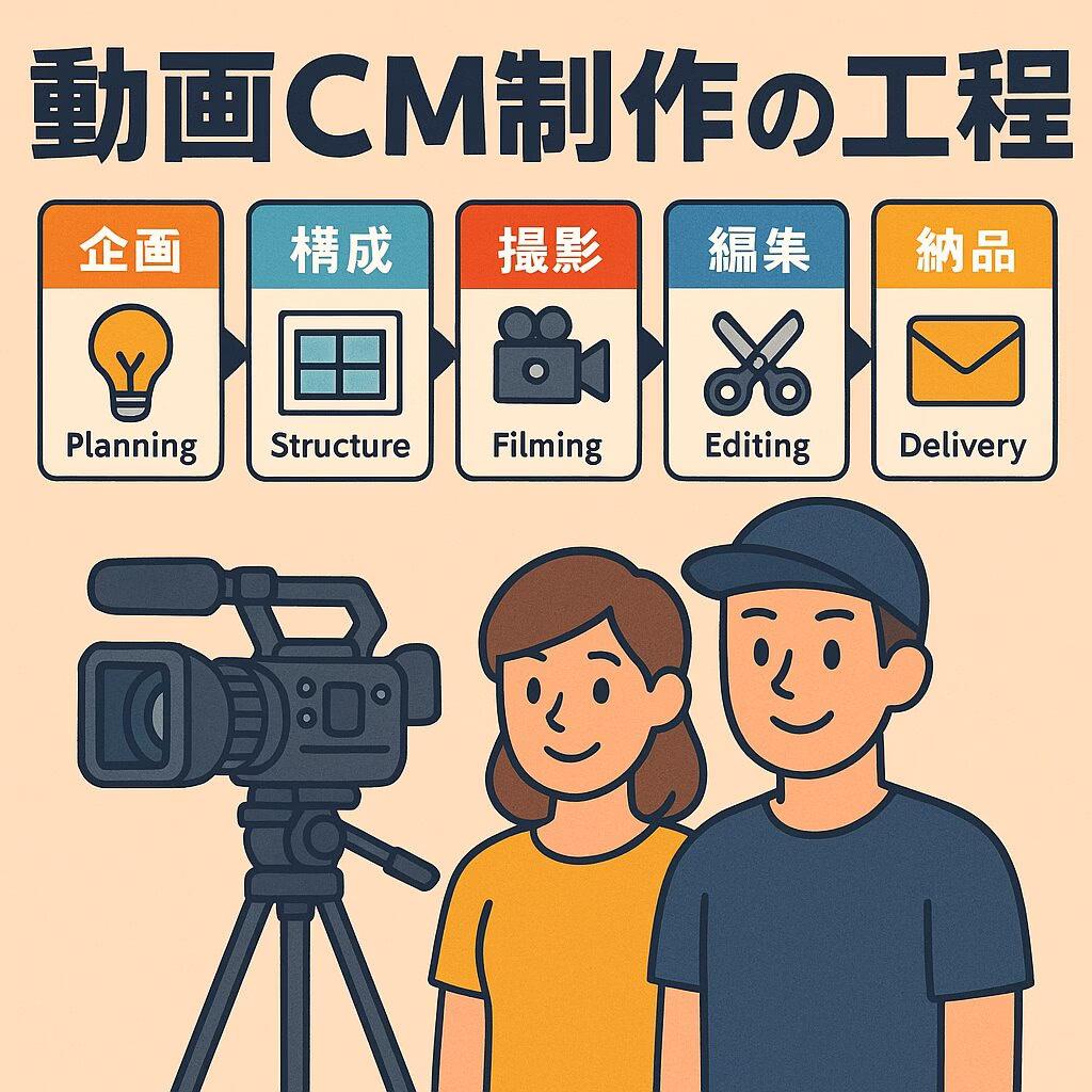 動画CM制作の流れと各工程のポイント
