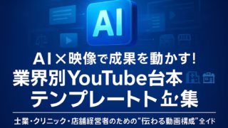 AI × 映像で成果を動かす！業界別YouTube台本テンプレート集