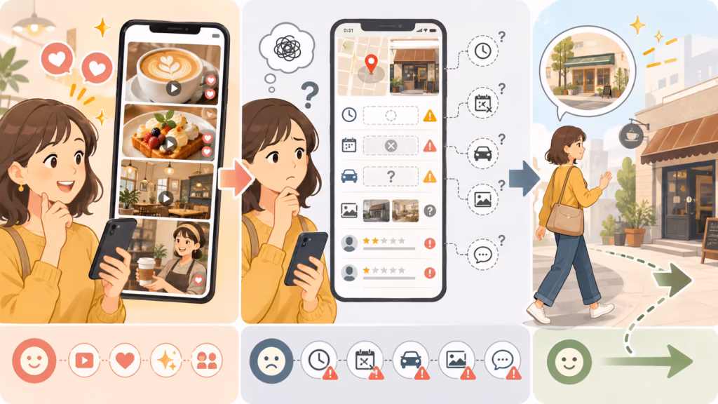 「SNSが良くてもGoogleマップで不安になれば来店されない」